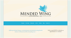 Desktop Screenshot of mendedwingcounseling.com